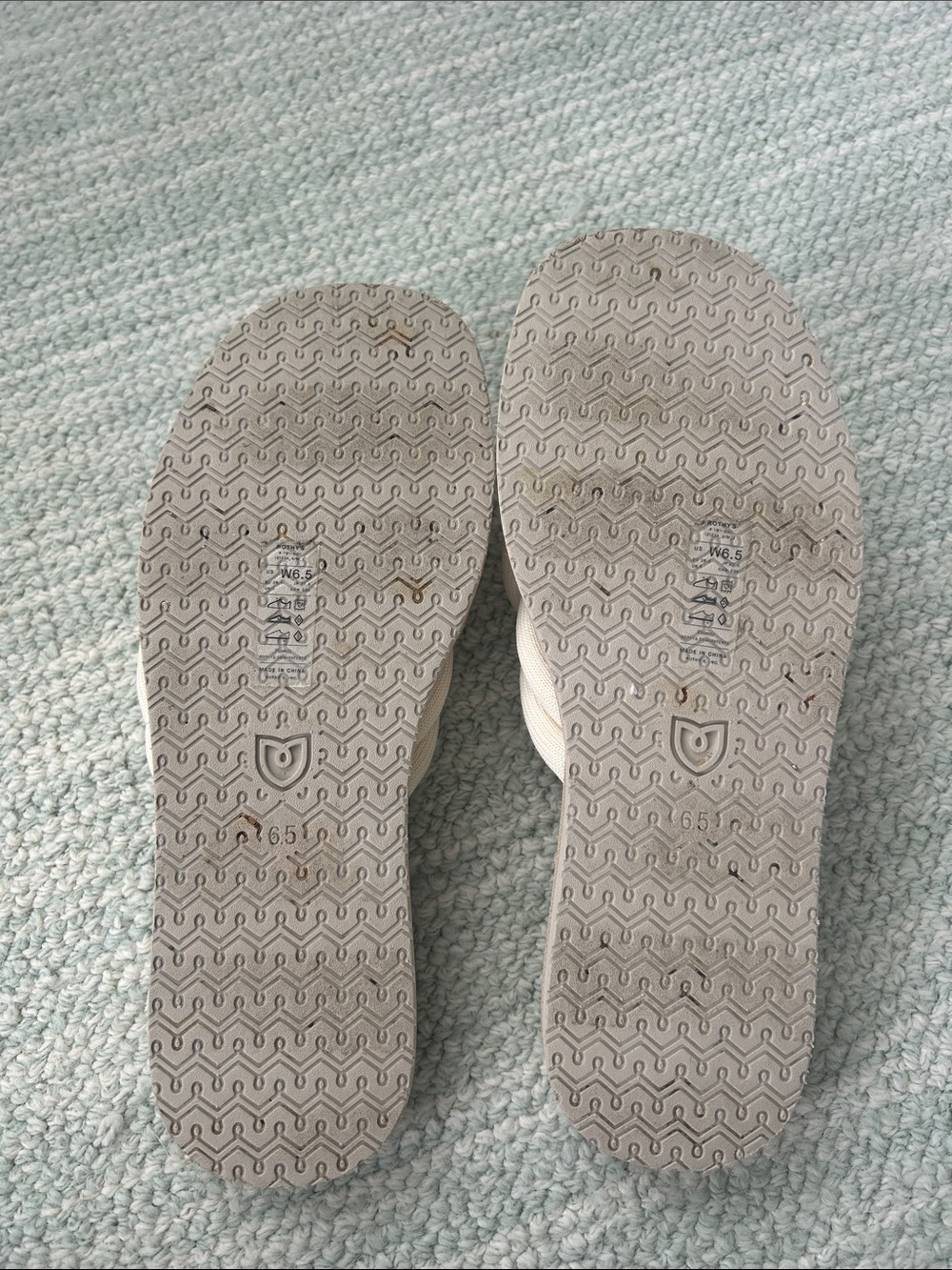 Rothy's The Summer Sandal — Cream Women’s Slide - Picture 7 of 9